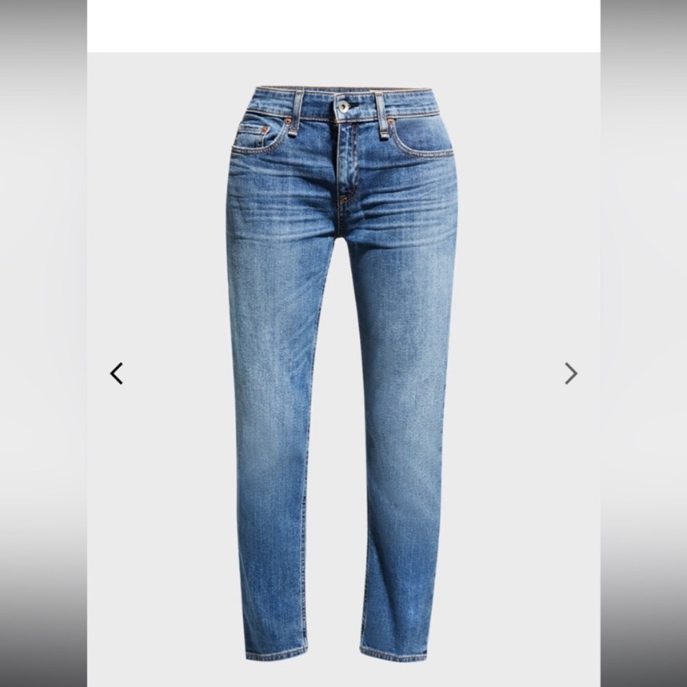Rag and Bone dre low rise slim boyfriend denim jeans - Picture 3 of 16
